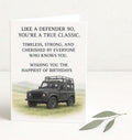 Defender 90 Birthday Card, Land Rover Card, Classic Car Birthday Card, Rural Gift